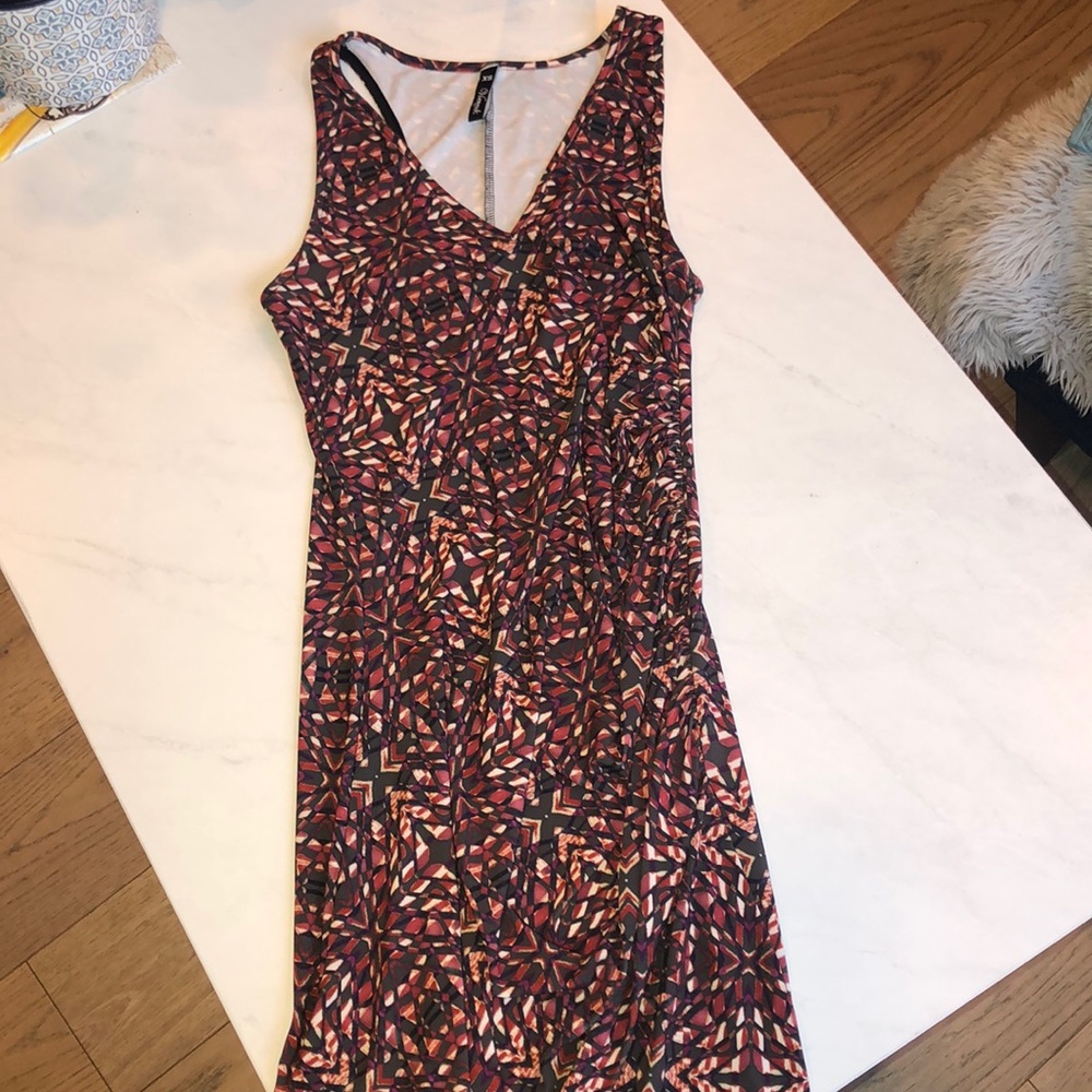 Multicolored mid length dress